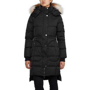 PAJAR $699 AIRLYS Fox Fur-Trim Quilted Down Jacket NWT